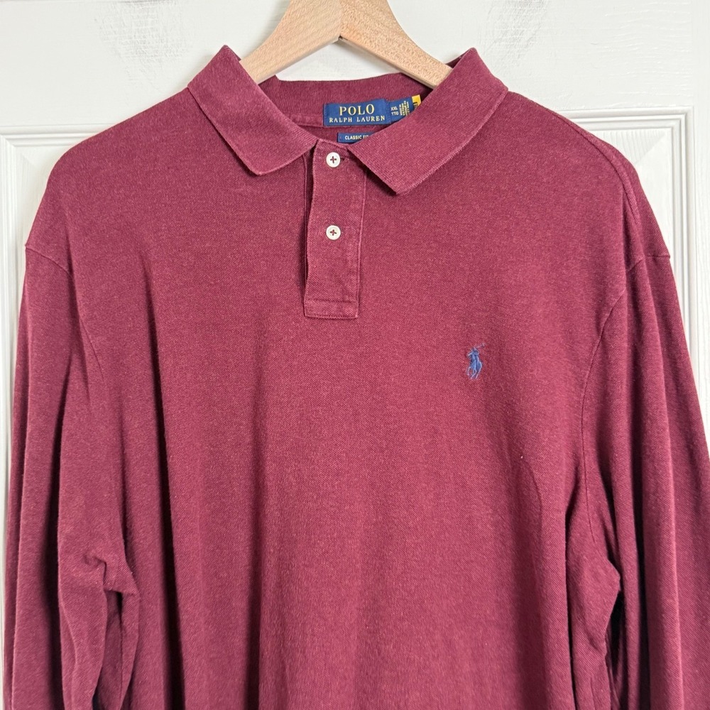 Polo Ralph Lauren Polo Mens‎ XXL Classic Fit Long Sleeve Shirt Burgundy